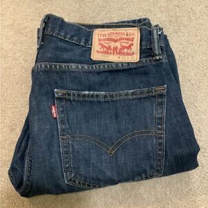 Levi's Men's Dark Blue Straight Jeans